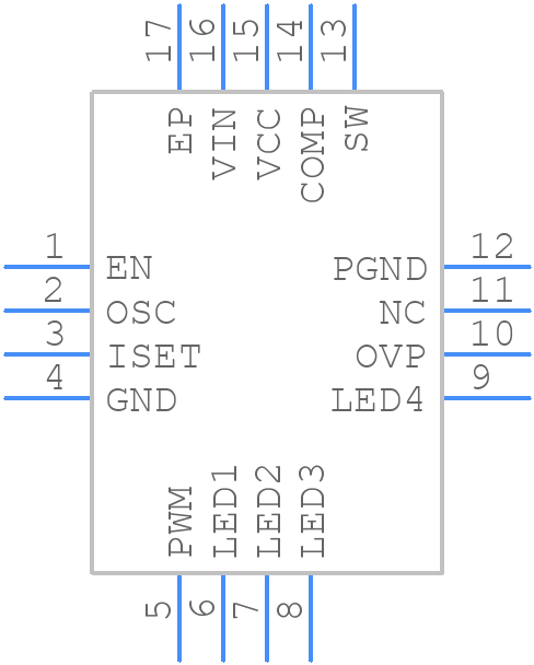 MP3384LGQ-Z - Monolithic Power Systems (MPS) - PCB symbol