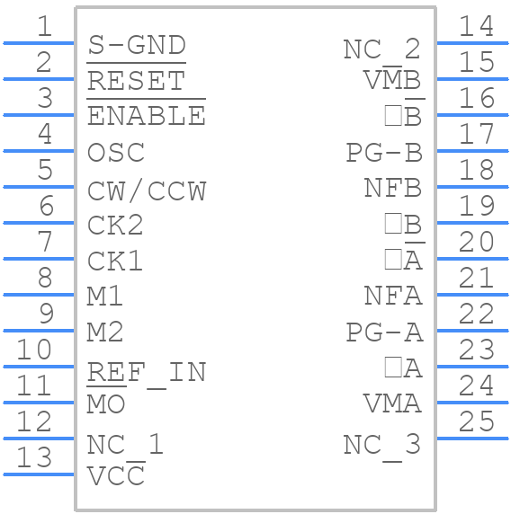 TA8435H - Toshiba - PCB symbol
