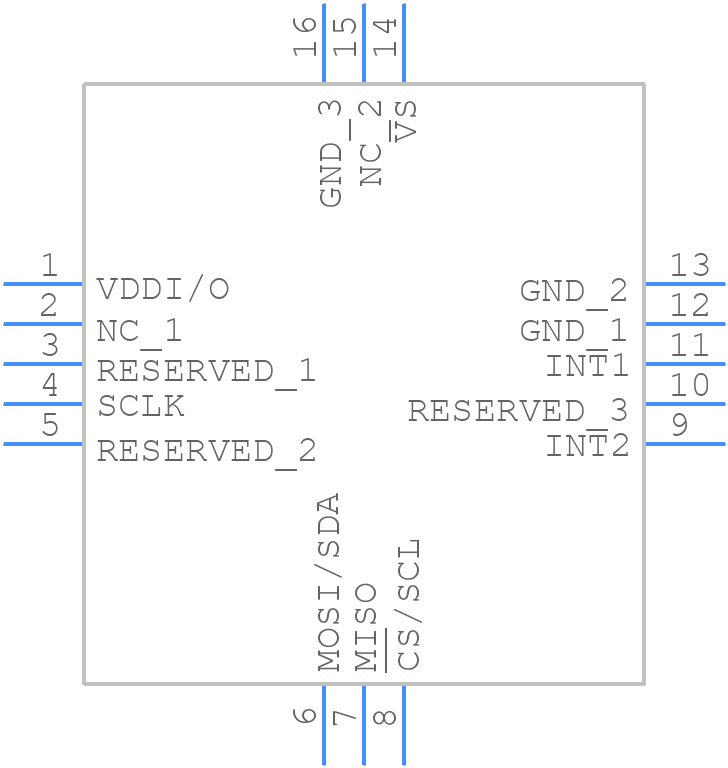 ADXL372BCCZ-RL7 - Analog Devices - PCB symbol