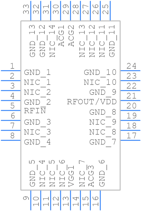 ADPA9002ACGZN - Analog Devices - PCB symbol