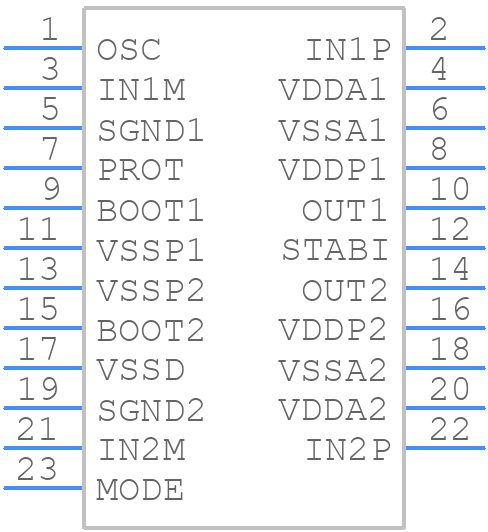 TDA8920BJ - NXP - PCB symbol