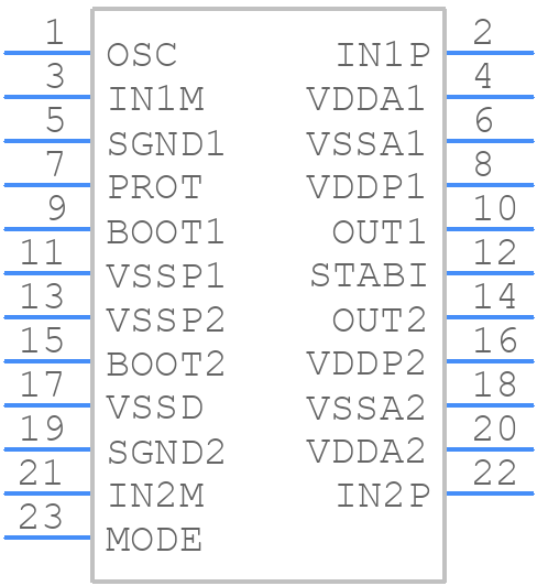 TDA8920BJ/N2/S16,1 - NXP - PCB symbol
