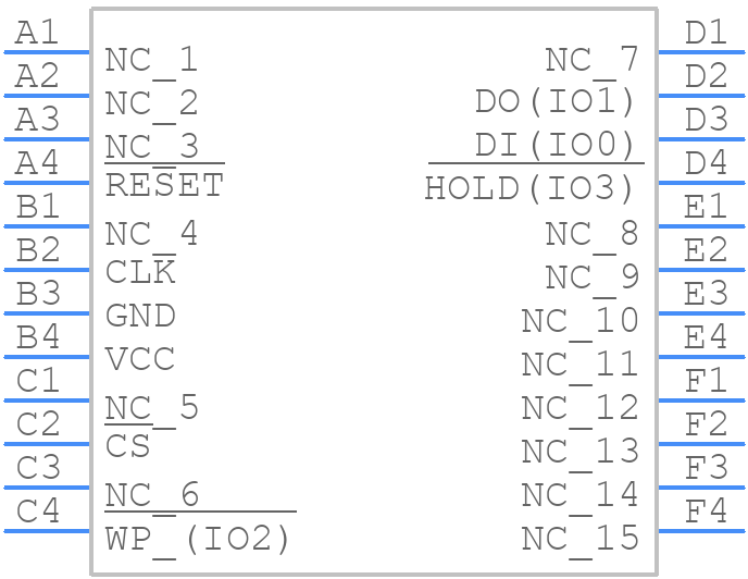 W25Q32JVTCIQ - Winbond - PCB symbol