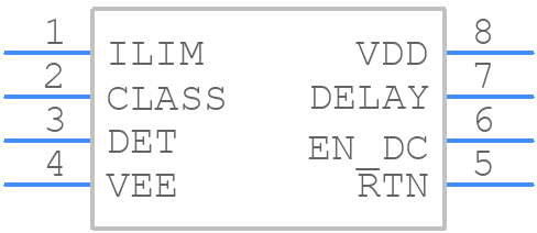 TPS2371DR - Texas Instruments - PCB symbol