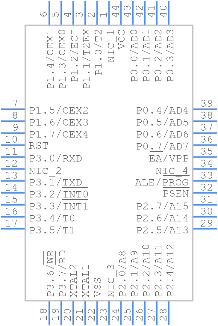 P87C51FB-4A,512 - NXP - PCB symbol