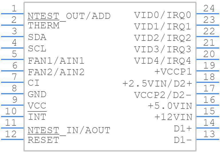 ADM1024ARUZ-REEL - onsemi - PCB symbol