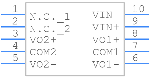 2DD180407C - Tamura - PCB symbol