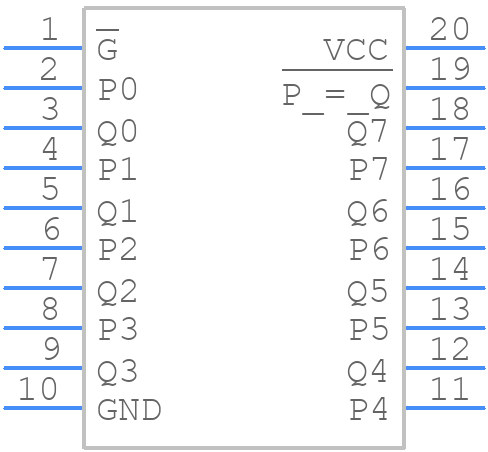 SN74ALS688DWR - Texas Instruments - PCB symbol