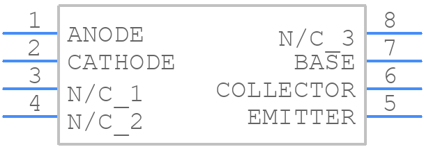 MOC206M - onsemi - PCB symbol