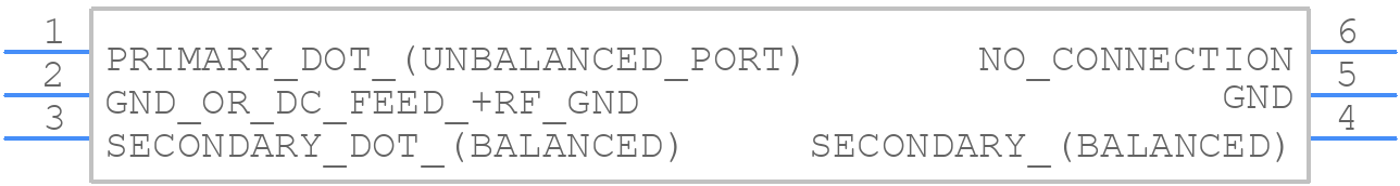 NCS1-332+ - Mini-Circuits - PCB symbol