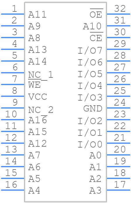 AT28LV010-20TI - Microchip - PCB symbol