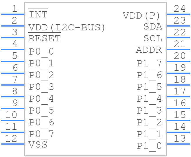 PCAL6416APW - NXP - PCB symbol