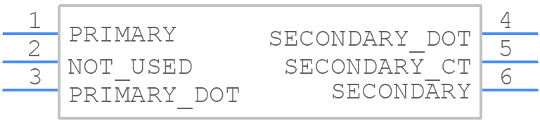 ADT4-6WT+ - Mini-Circuits - PCB symbol