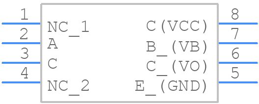 6N136-X007T - Vishay - PCB symbol