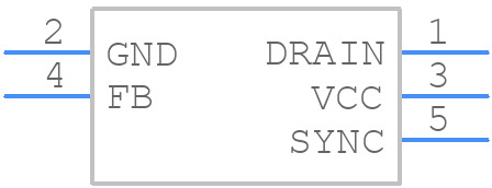 KA5Q1565RFYDTU - onsemi - PCB symbol