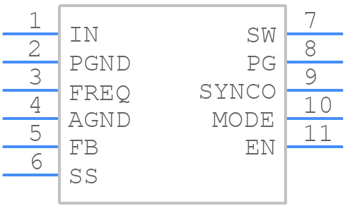 MPQ2167GD-Z - Monolithic Power Systems (MPS) - PCB symbol