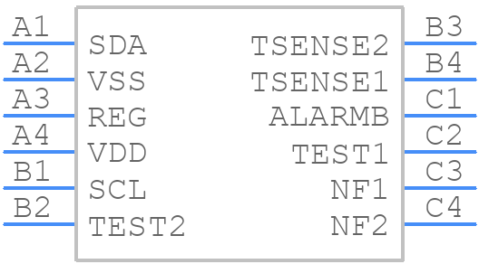 LC709204FXE-01TBG - onsemi - PCB symbol