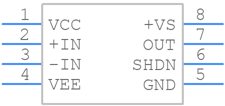 LT1719CS8 - Analog Devices - PCB symbol