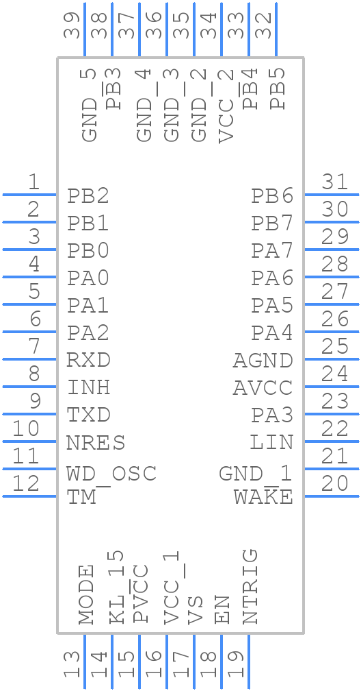 ATA6616C-P3QW-1 - Microchip - PCB symbol
