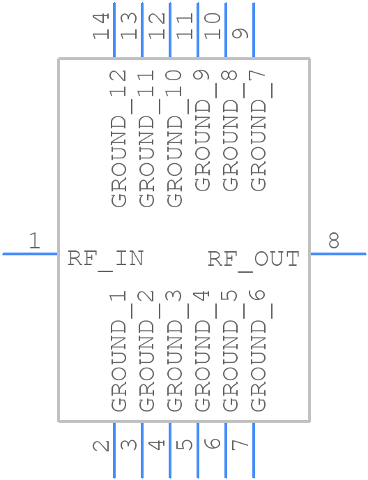 BPF-A127+ - Mini-Circuits - PCB symbol