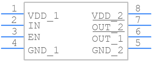 FAN3121CMX - onsemi - PCB symbol