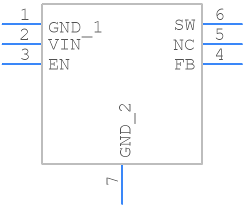 TPS61041DRVTG4 - Texas Instruments - PCB symbol