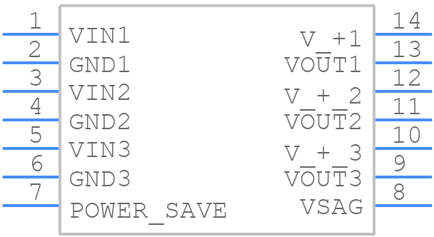 NJM2580M - Nisshinbo - PCB symbol