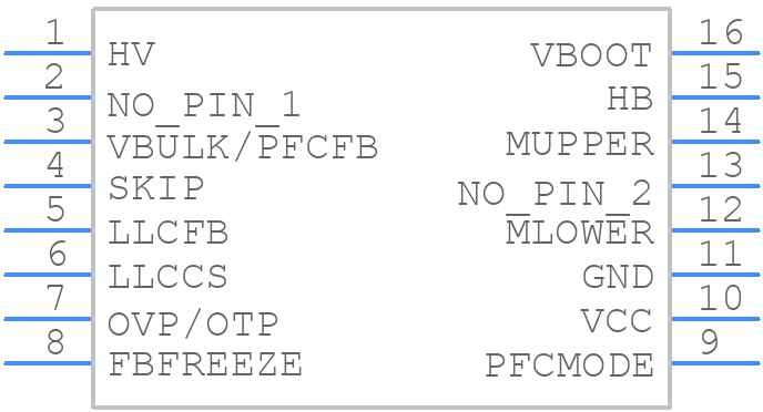NCP13992AGDR2G - onsemi - PCB symbol
