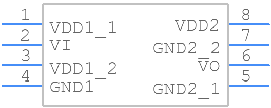ADUM210N0BRIZ - Analog Devices - PCB symbol