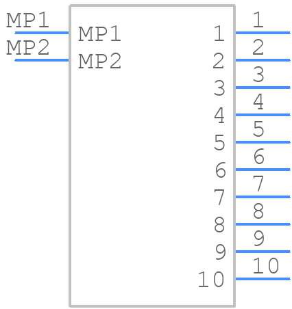 F1003WR-S-10PNLNG1GB0R - HR(Joint Tech Elec) - PCB symbol