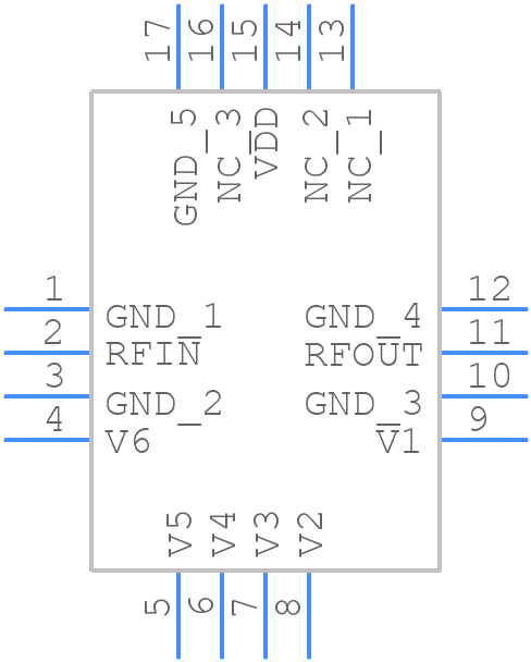 HMC425ALP3ETR - Analog Devices - PCB symbol