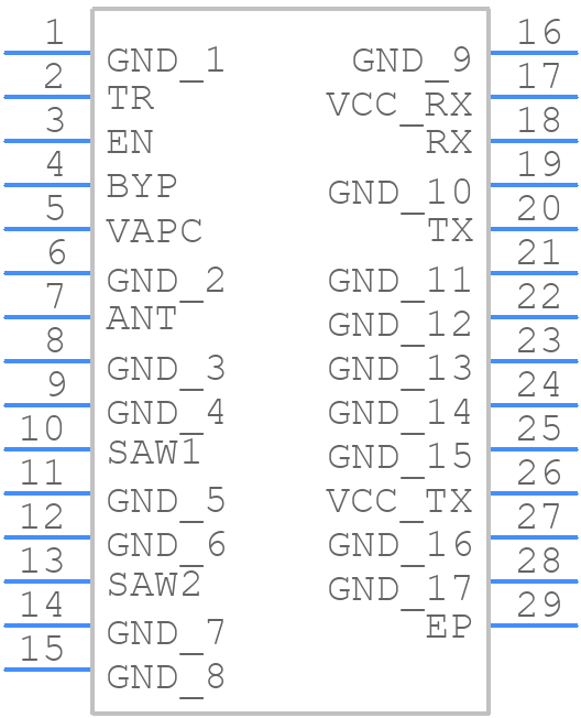 RFFM6404 - Qorvo - PCB symbol