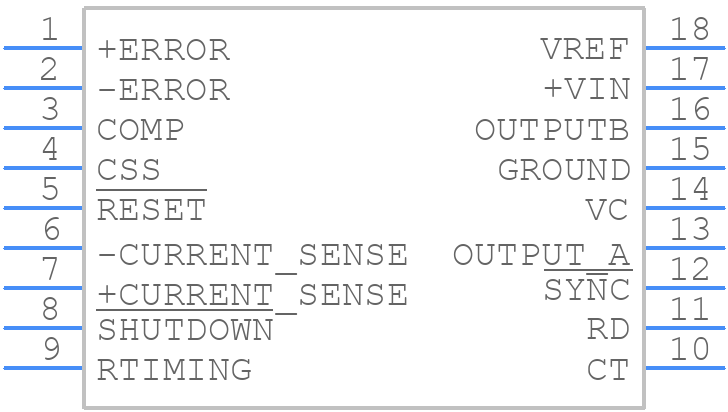 UC2526ANG4 - Texas Instruments - PCB symbol