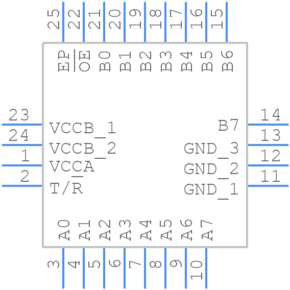 FXLH42245MPX - onsemi - PCB symbol