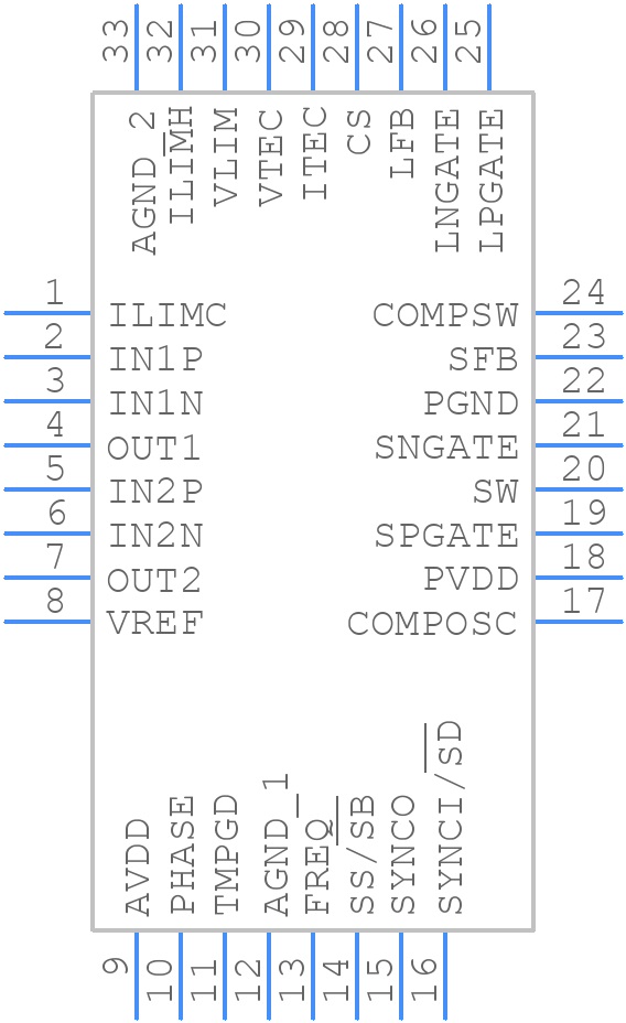 ADN8831ACPZ-R2 - Analog Devices - PCB symbol