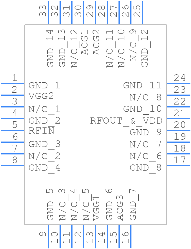 HMC797APM5E - Analog Devices - PCB symbol