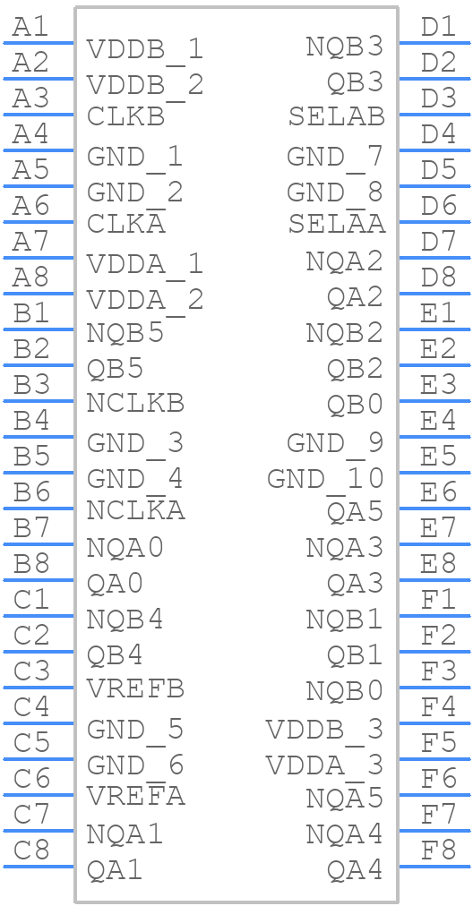 8P34S2106AHGI - Renesas Electronics - PCB symbol