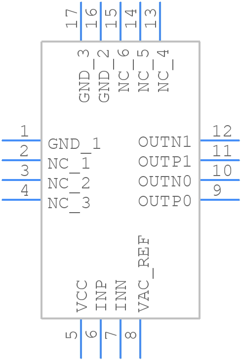 CDCLVP1102RGTR/BKN - Texas Instruments - PCB symbol