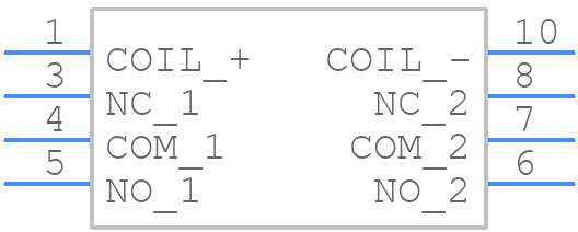 EE2-3TNU - Yageo Group - PCB symbol