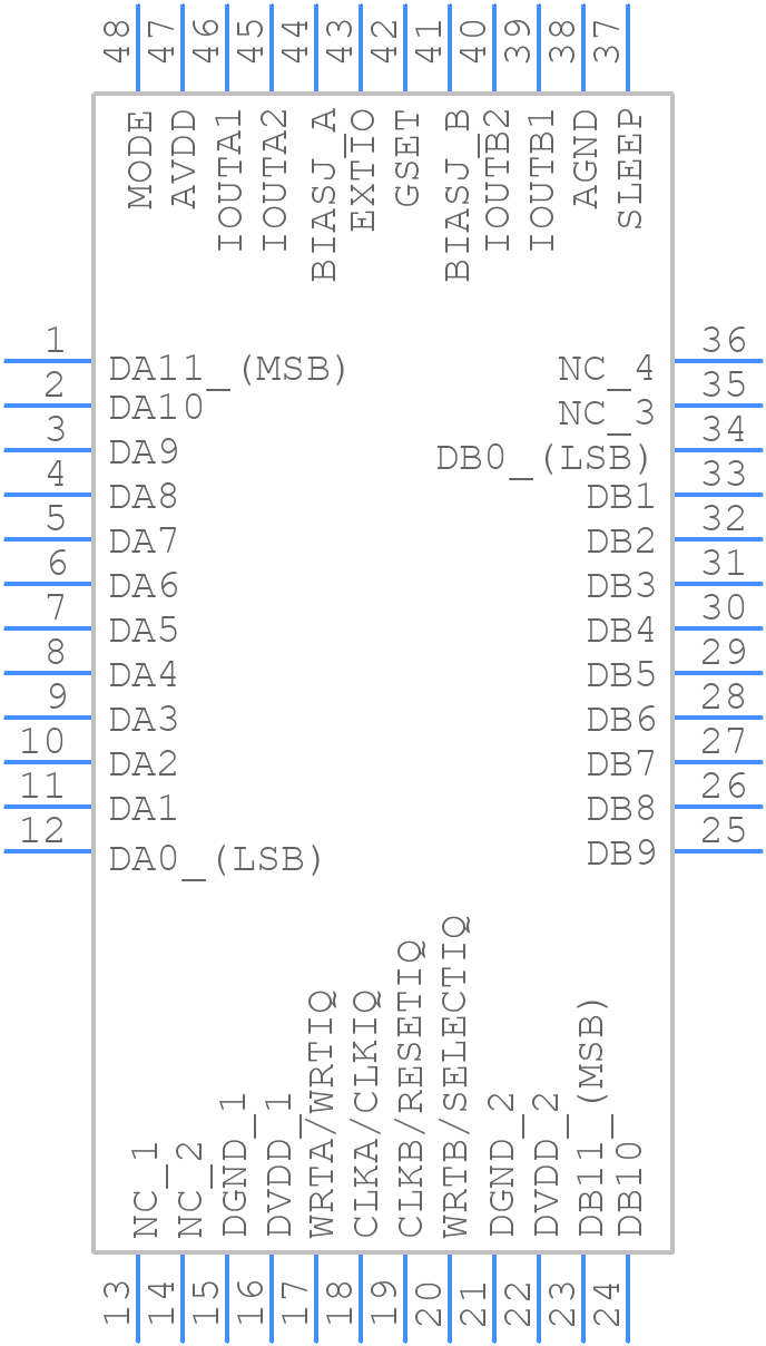 DAC5662IPFBR - Texas Instruments - PCB symbol