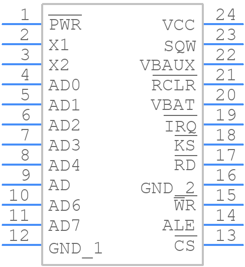 DS1685S-5+T&R - Analog Devices - PCB symbol