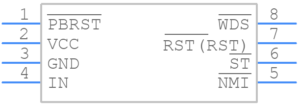 DS1706TESA+T&R - Analog Devices - PCB symbol