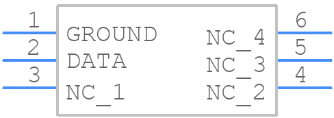 DS2430AP+ - Analog Devices - PCB symbol