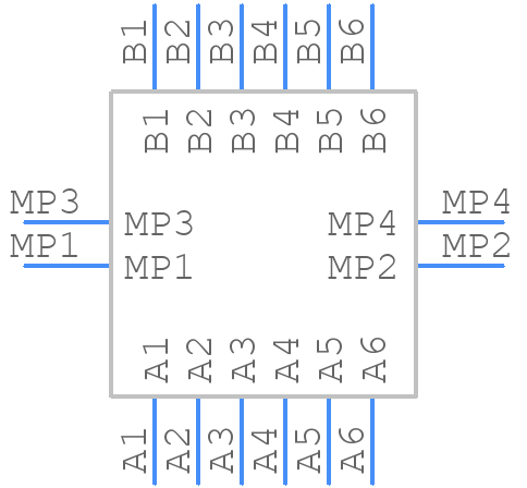 M55-6001242R - Harwin - PCB symbol