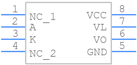 HCNW4506-300 - Avago Technologies - PCB symbol