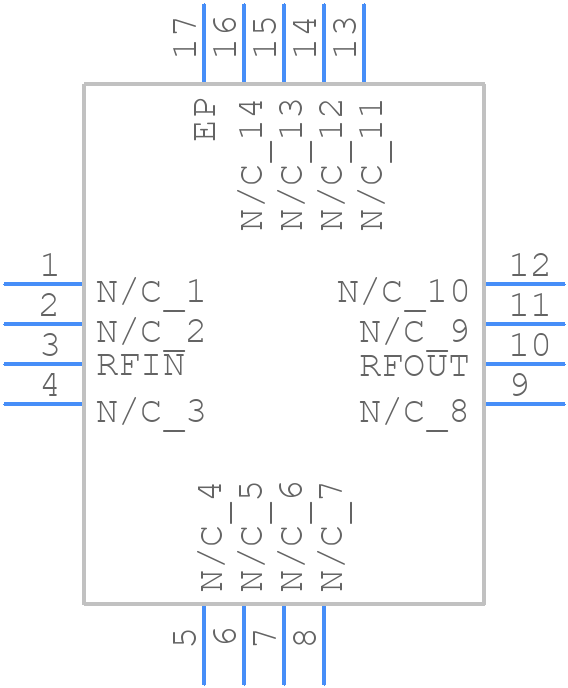 HMC311LP3 - Analog Devices - PCB symbol