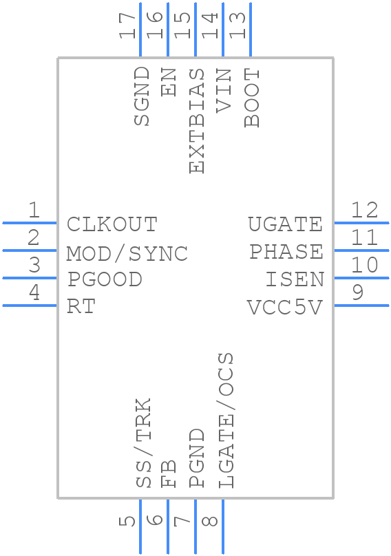 ISL8117FRZ - Renesas Electronics - PCB symbol