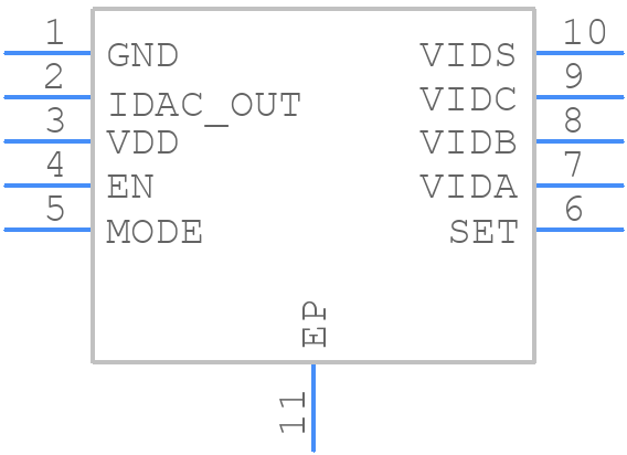 LM10011SD/NOPB/BKN - Texas Instruments - PCB symbol