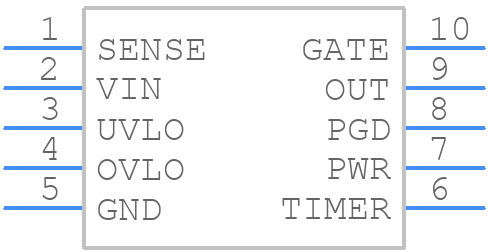 LM5069MM-2/NOPB/BKN - Texas Instruments - PCB symbol