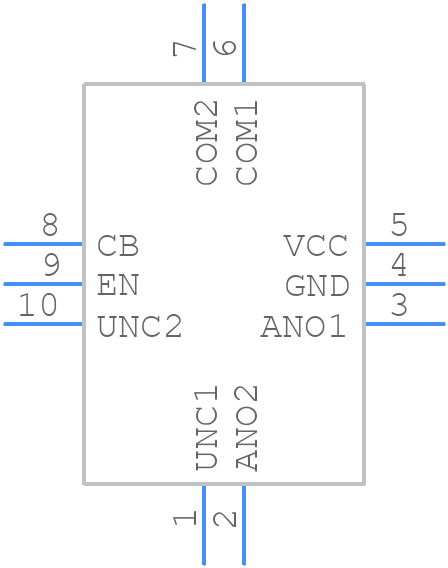 MAX14509AEEVB+ - Analog Devices - PCB symbol